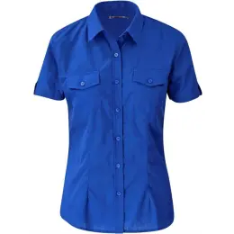 Ladies Short Sleeve Kensington Shirt Royal
